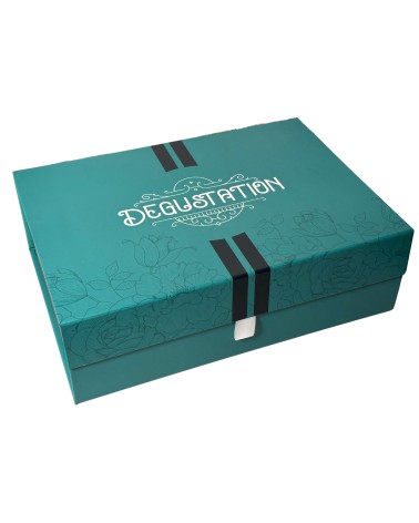 Coffret Dégustation vert, carton recyclé