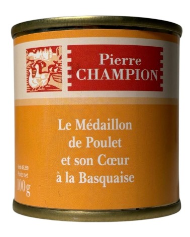 Médaillon de Poulet et son Cœur à la Basquaise