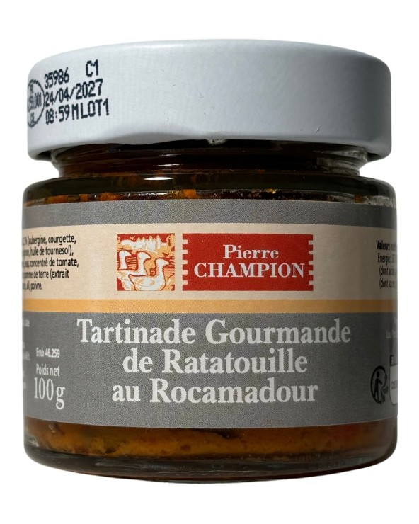 Tartinade Gourmande de Ratatouille au Rocamadour