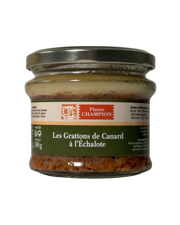 Les Grattons de Canard à l'Echalote 180g