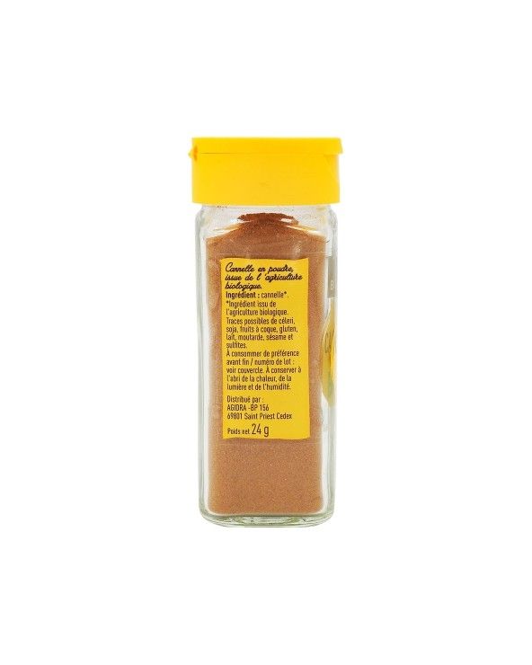 Flacon de Cannelle en poudre BIO 24g DOS