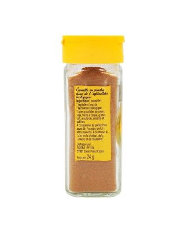 Flacon de Cannelle en poudre BIO 24g DOS