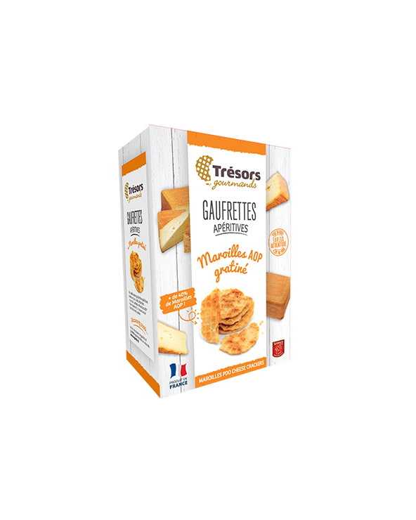 Gaufrettes apéritives maroilles AOP gratiné 60g
