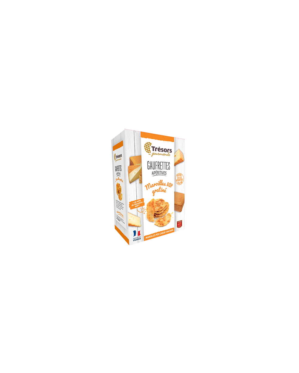 Gaufrettes apéritives maroilles AOP gratiné 60g