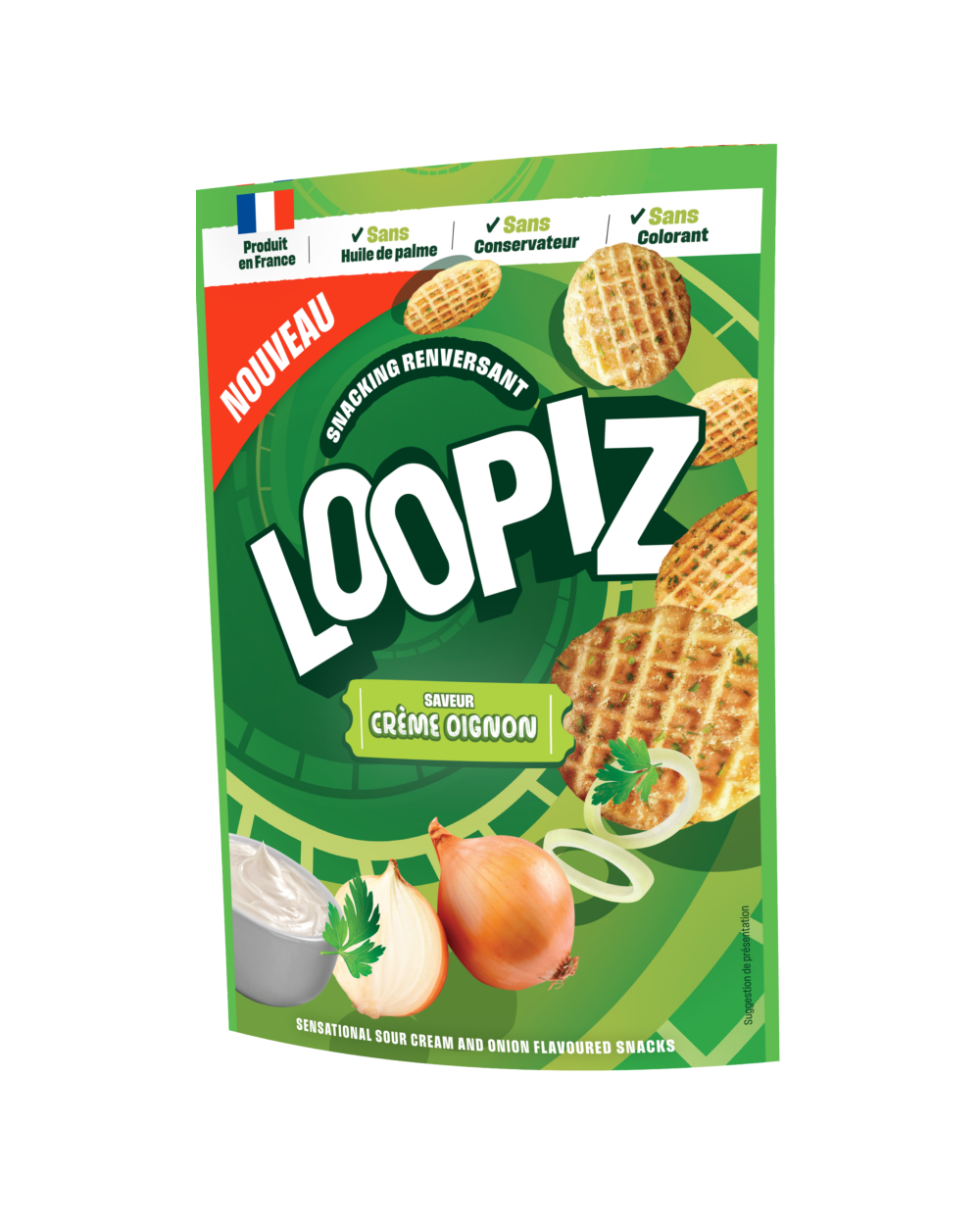 Crackers Loopiz crème oignon 55g