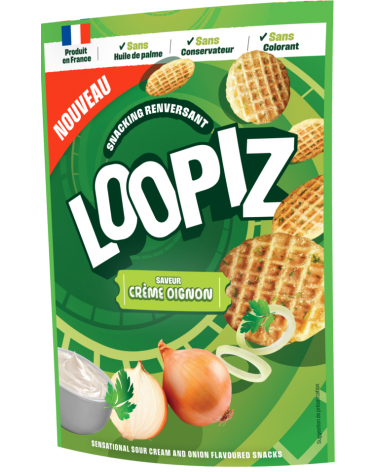 Crackers Loopiz crème oignon 55g