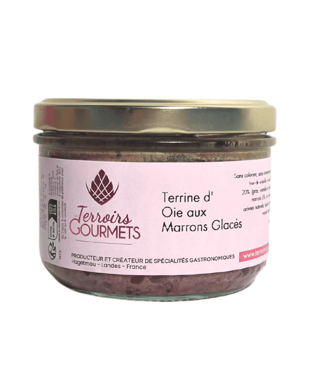 Terrine d'oie aux marrons glacés 180g