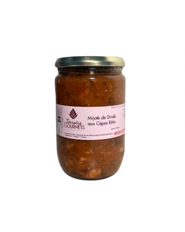 Mijoté de dinde aux cèpes rôtis - 600g