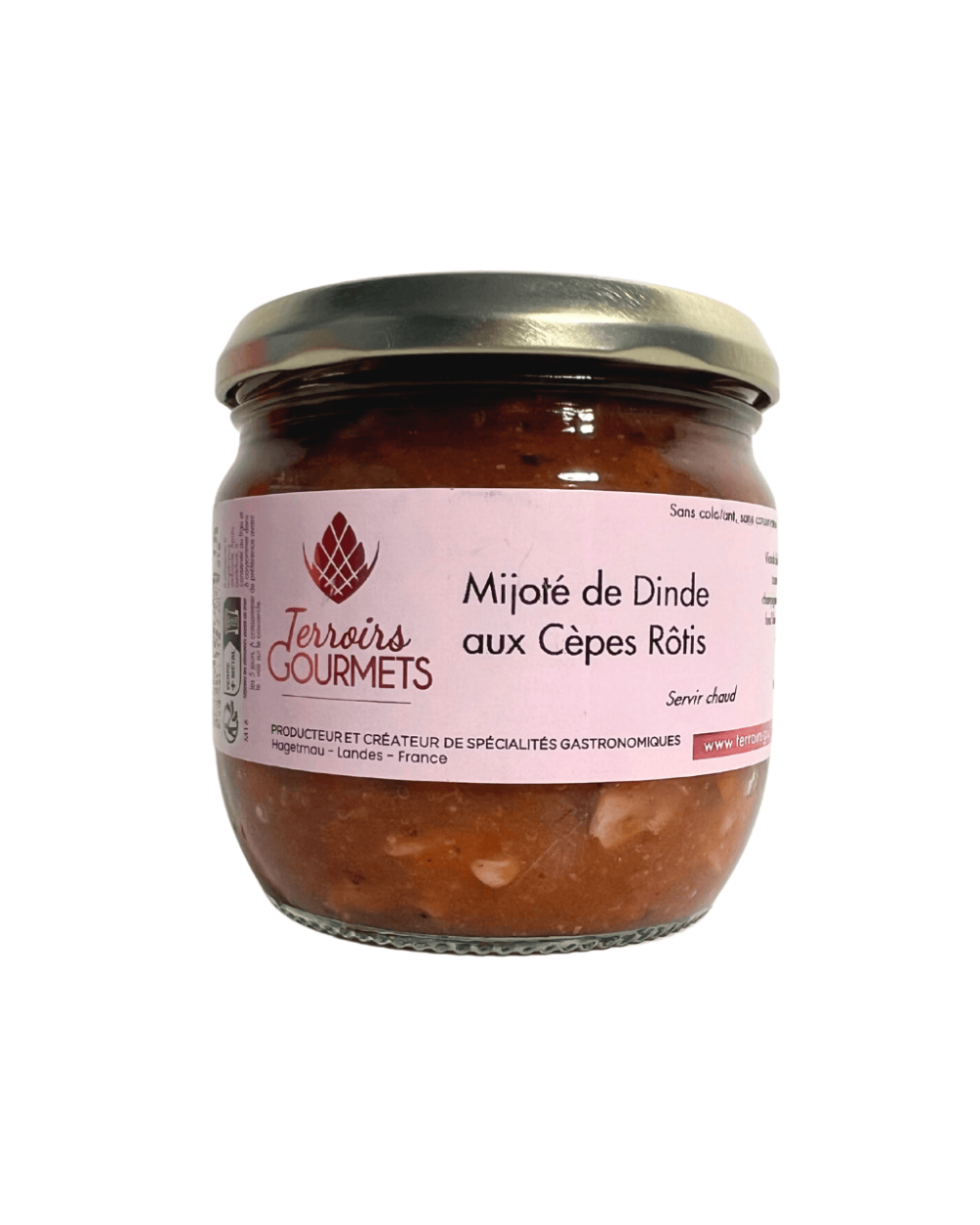 Mijoté de dinde aux cèpes rôtis - 300g