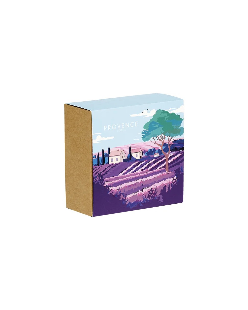 Coffret carton carré Provence