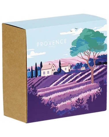 Coffret carton carré Provence