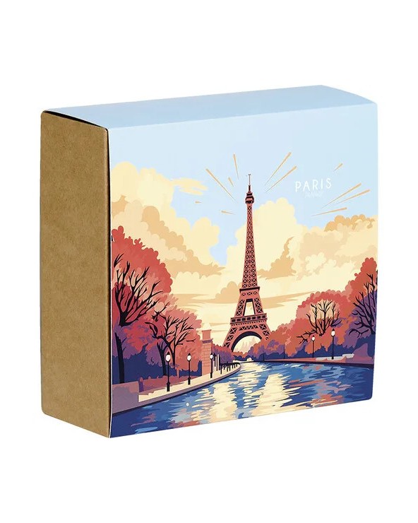 Coffret carton carré Paris