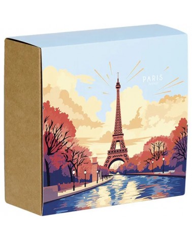 Coffret carton carré Paris