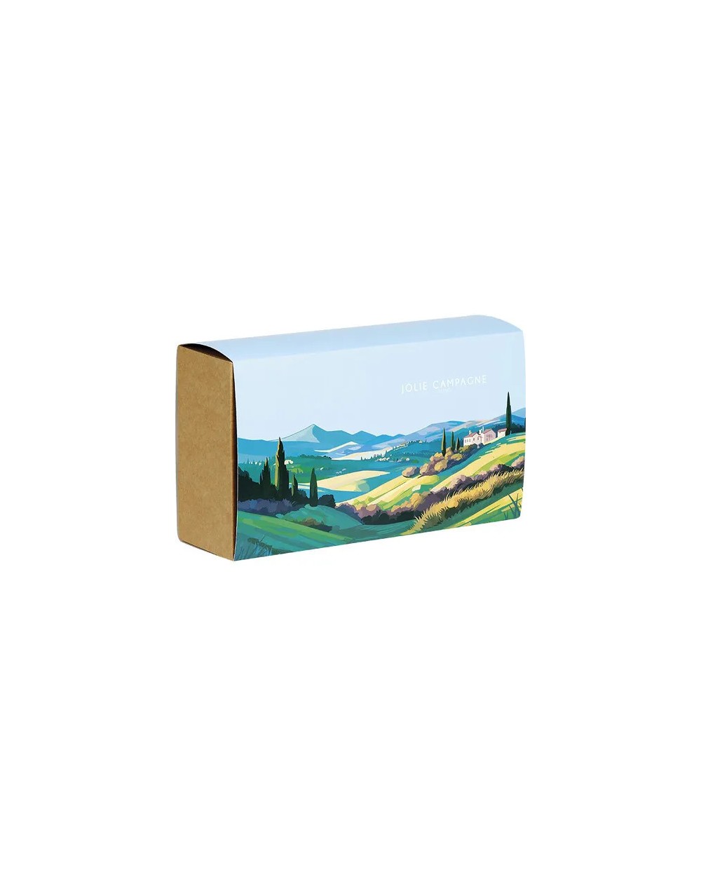 Coffret carton rectangle jolie campagne