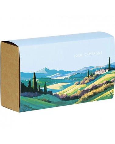 Coffret carton rectangle jolie campagne