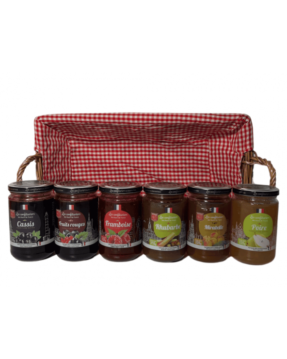 Panier gourmand les confitures de mamie