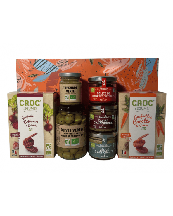 Coffret gourmand apéritif du jardin bio