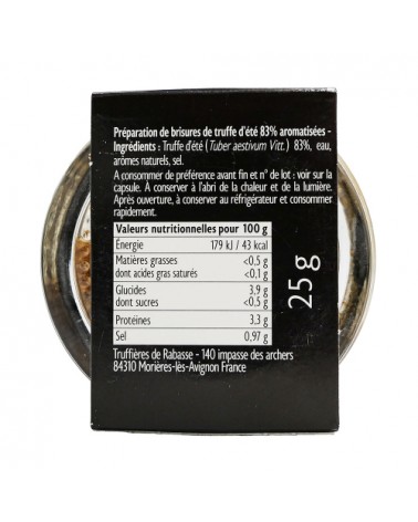 Brisures de truffe d'été 25g
