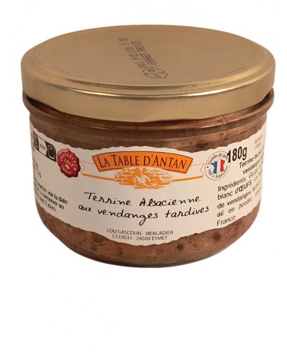 Terrine Alsacienne aux vendanges tardives 180g