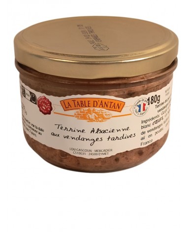 Terrine Alsacienne aux vendanges tardives 180g