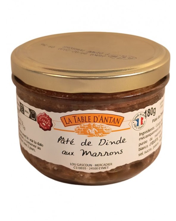 Pâté de dinde aux marrons 180g