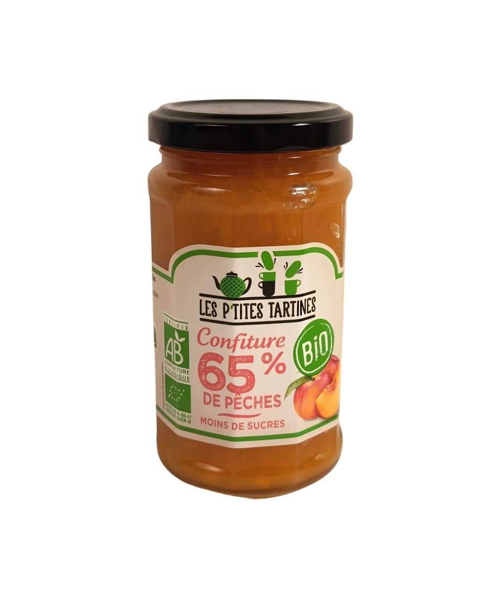 Confiture de Pêches Bio 255g
