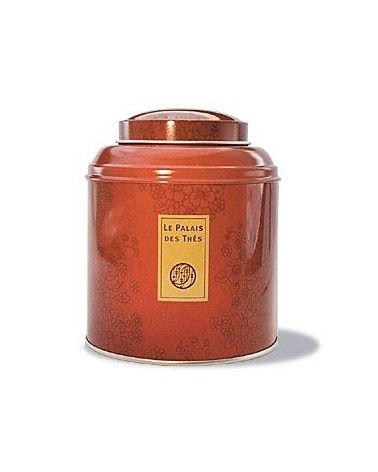 Boite à thé en métal "Le Palais des Thés" rouge aux motifs chinois 125g