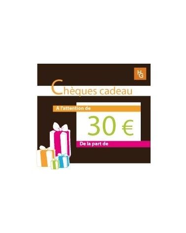 Chèque cadeau 30 euros