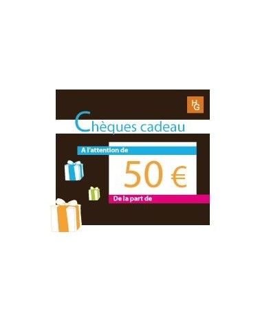 Chèque cadeau 50 euros