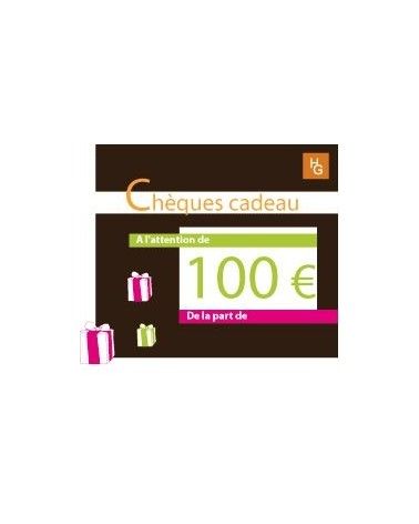 Chèque cadeau 100 euros