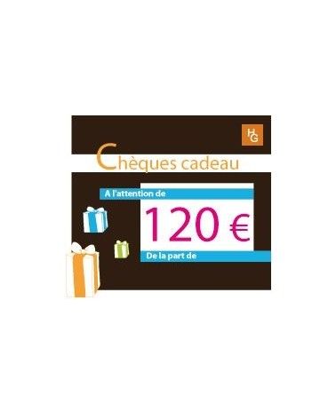 Chèque cadeau 120 euros