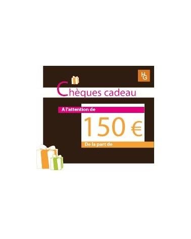 Chèque cadeau 150 euros