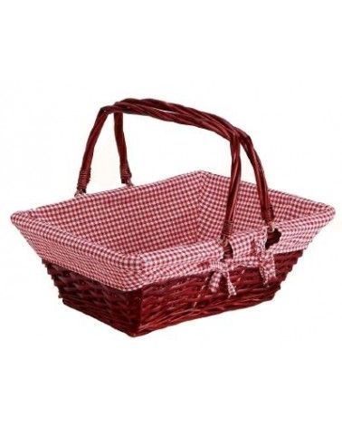 Panier Vichy avec 2 anses petit modèle