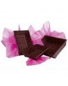 Panier en osier marron