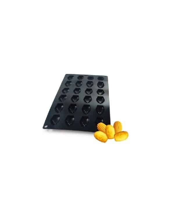 Moule en silicone pour réaliser 24 mini-madeleines