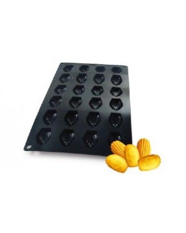 Moule en silicone pour réaliser 24 mini-madeleines