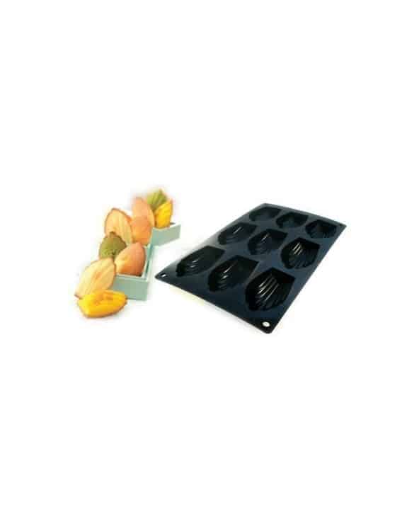 Moule souple pour réaliser 9 madeleines en silicone