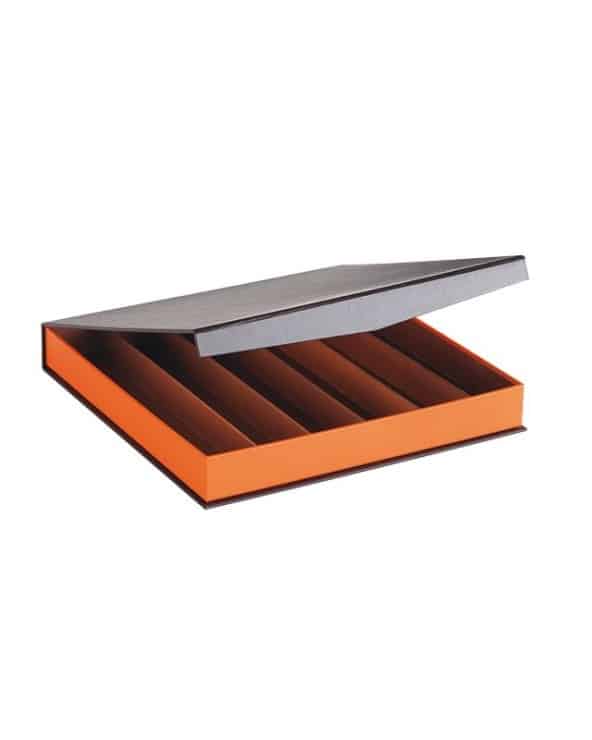 Grand coffret coloris marron/orange