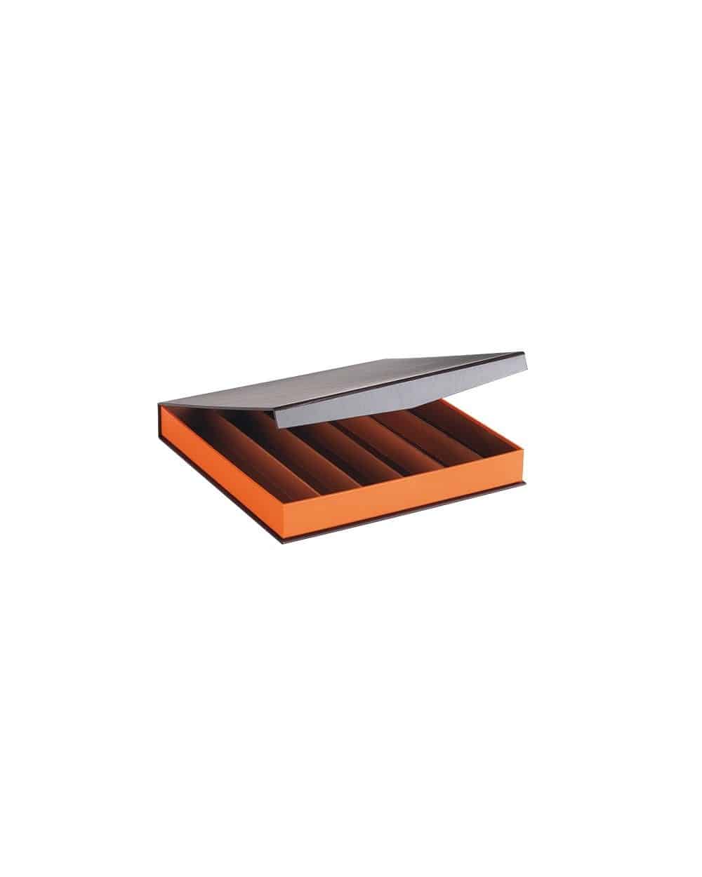 Grand coffret coloris marron/orange