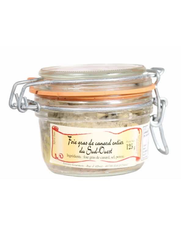 Foie gras de canard entier du Sud-Ouest TG 125g