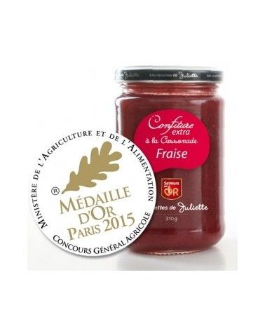 Confiture extra Fraise à la Cassonade 310g