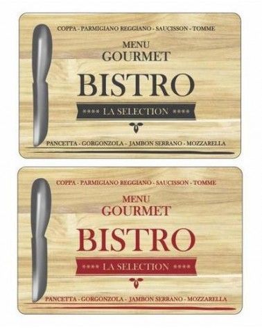Planche à fromage en bois & Couteau 