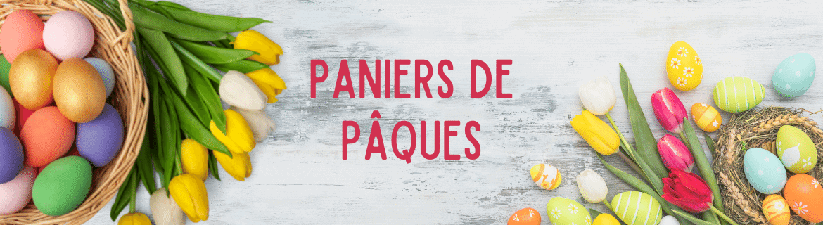 Cadeaux pour Pâques : Paniers d'oeufs en chocolat, moules de fabrication, paniers vides