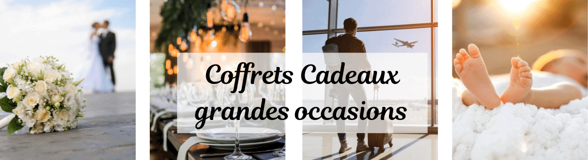 Coffrets cadeaux grandes occasions – Retraite - Mariage - Naissance