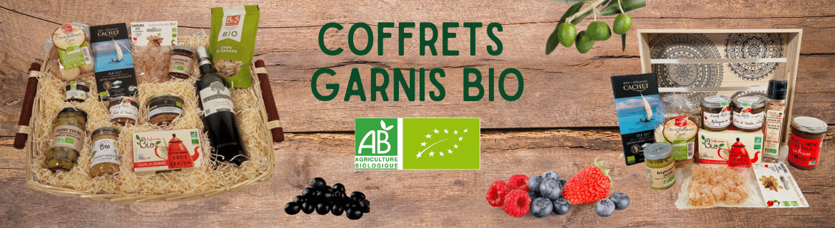 Paniers gourmands Bio- Coffrets gourmands Bio